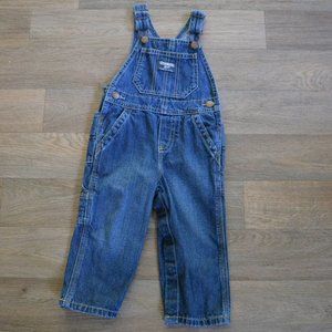 Oshkosh Medium Wash Denim Jean Overalls Sz 18M